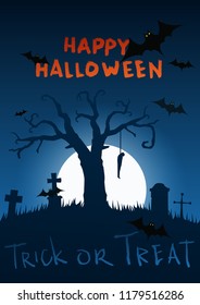 Happy Halloween greeting card