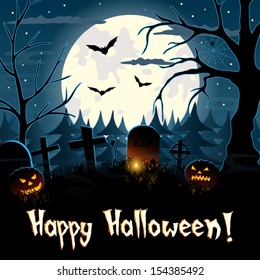 Happy Halloween greeting card background