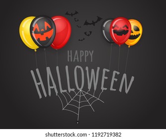 Happy Halloween greeting card with logo