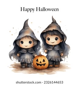 Happy Halloween greeting card. Halloween poster design.