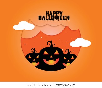 Happy Halloween Greeting Card Template