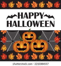 Happy Halloween ! Greeting card. Vector illustration II.