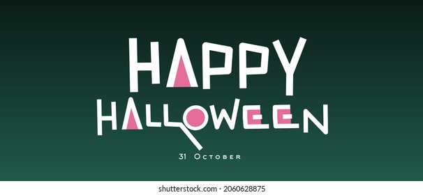 
happy halloween, greeting card with writing like the movie in korean drama