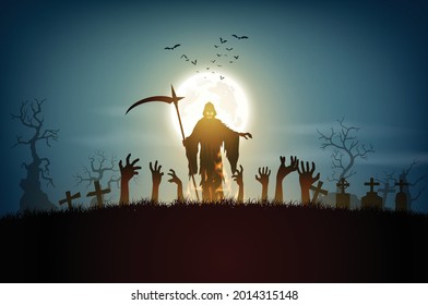 Happy halloween with Grimp ripper in fullmoon.