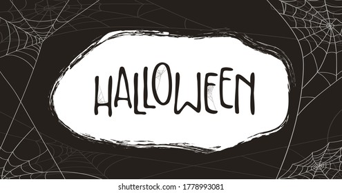 Happy Halloween grunge background vector illustration