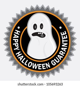 Happy Halloween Guarantee Ghost Seal / Sticker