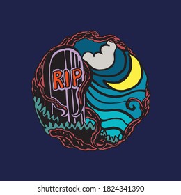 Happy halloween hand drawn illustrations. vector illustration, eps 10