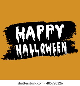 Happy Halloween handwritten typography