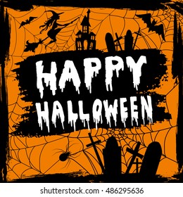 Happy Halloween hanwritten