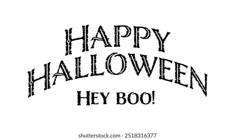 Feliz Halloween Hey Boo! eps vetor