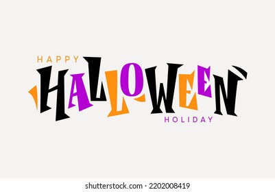 Happy Halloween. Halloween holiday background. vector illustration