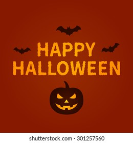 Happy Halloween holiday card display design