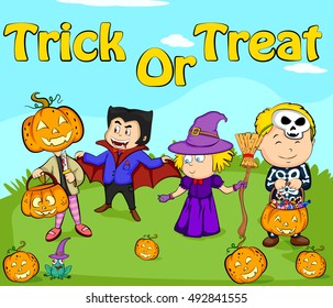 Happy Halloween holiday celebration background in vector