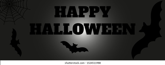 Happy Halloween Holiday text background, card, banner, poster