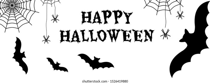 Happy Halloween Holiday text background, card, banner, poster