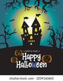 Happy halloween holiday vector illustration