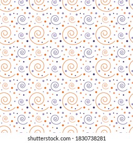Fröhliches Halloween- und Feiertagsmuster. Abstrakte Vektorgrafik. Hintergrund für Ihr Design