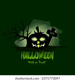 Happy Halloween Horror Festival Hand drawn illustration, creative design, party card 