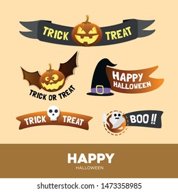 Happy Halloween Icon Symbol Cartoon Vector
