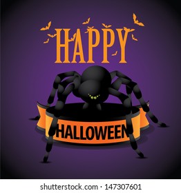 Happy Halloween icon symbol design element. EPS 10 vector, grouped for easy editing. No open shapes or paths.