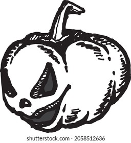 Happy Halloween icon vector illustrator design isolated on white background.