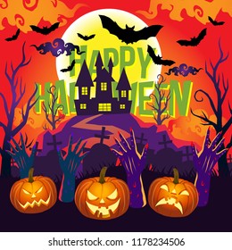 Happy Halloween Illustration