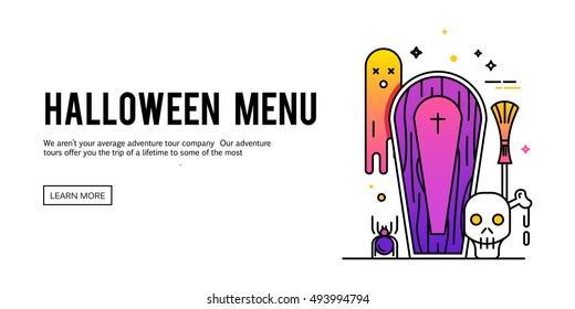 Happy halloween illustration.