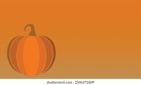 Happy Halloween illustration pumpkin evil face spooky backdrop banner 