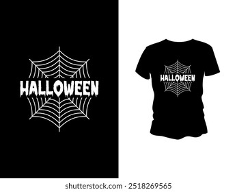 Happy Halloween. Halloween Illustration t shirt design template. Halloween Vector Graphic.