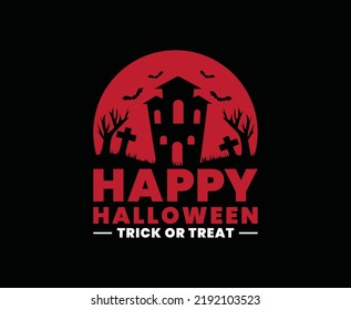 Happy Halloween illustration vector t-shirt design