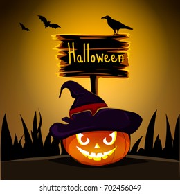 Happy Halloween illustration.Halloween vector illustration. Halloween.