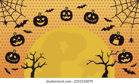 Happy Halloween image background frame illustration.