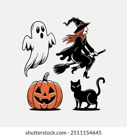 Happy Halloween image Vector illustration