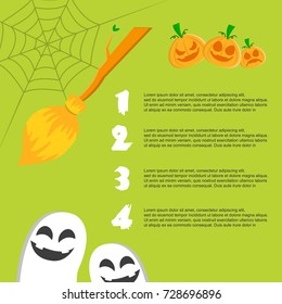 Happy Halloween Infographic Element Design