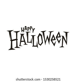 Happy Halloween inscription. Hand drawn typography for posters, greeting cards, prints or banner.