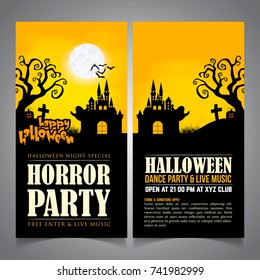 Happy Halloween Invitation and poster for party