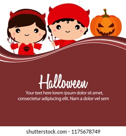 happy halloween kids devil costume