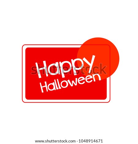 happy halloween label sign square label stock vector royalty free happy halloween label
