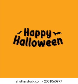 happy halloween letter vector art