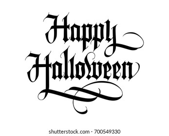 Happy Halloween lettering