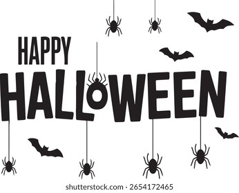 Happy Halloween Lettering design ,halloween poster, Halloween tshirt , Halloween party, horror Background
