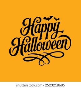 Happy Halloween lettering design, Happy Halloween Typography design