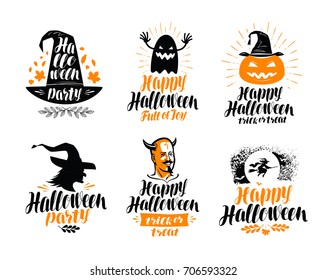 Halloween Logo Images Stock Photos Vectors Shutterstock