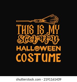 Happy Halloween lettering typography. Halloween typography t shirt design.