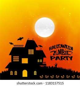 Happy Halloween with light background vector 