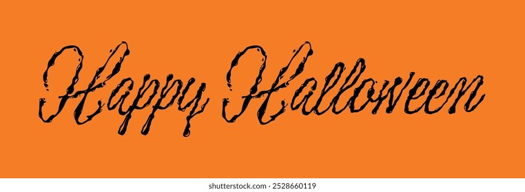 Happy Halloween, Liquid, font, art, holiday, orange