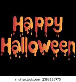 happy Halloween logo design vector 