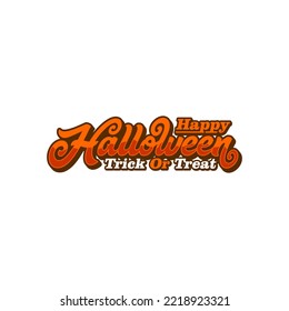 Happy halloween logo illustration vector art
