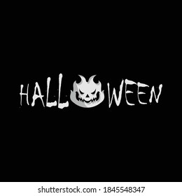 Happy Halloween logo. Happy Halloween lettering design. Greeting vector illustration