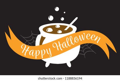 Happy Halloween logo sign